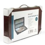  Akrilfesték készlet SINOART fa dobozban 34 részes