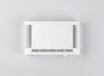 Aereco EFT 125 növelt léghozamú falátvezetéses légbevezető 89 m3/h (10 Pa), 178 m3/h (40 Pa), Ø125 mm, fehér, szettben külső oldali esővédővel együtt