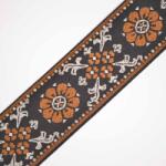 Takoy Hímzett heveder 5 cm karamell virág