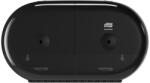 Tork SmartOne Mini duplatekercses WC papír adagoló T9 Elevation, fekete, ABS 22, 1x39, 8x15, 6 cm SCA682008