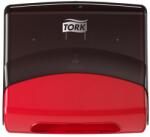 Tork hajtogatott kéztörlő adagoló W4 piros/fekete SCA654008