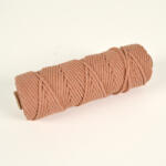 Takoy Pamut makramé zsinór 3 mm barnás-rózsaszín