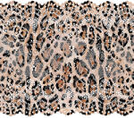 Takoy Elasztikus csipke 15 cm leopárd