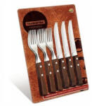 Tramontina TRADICIONAL fanyelű steak kés 6db+villa 6db (414009)