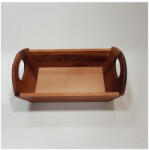 Parawood Fa kenyérkosár szögl. 32x18x10 cm /sötétbarna/ (210004)