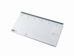Realsystem Asztali naptár 320mmx155mm, fehérlapok fekvő zöld műbörrel borított tartóval Realsystem 2027 (52003)