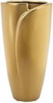  Modern aranyszínű kerámia váza elegáns formavilággal - 36 cm