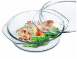 SIMAX STAR LINEA Hőálló sütőtál tetővel kerek 2, 9 L 28 × 24 × 11 cm áttetsző (401089)