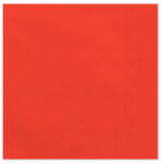 PartyDeco Szalvéta 33x33cm egyszínű 20db Piros (LUFI401645)