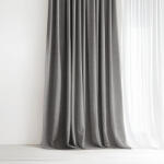 Goldea peru dekoratív drapéria - szürke 160x135 cm