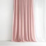 Goldea peru dekoratív drapéria - púderrózsaszín 280x135 cm