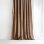 Goldea peru dekoratív drapéria - barna 140x135 cm