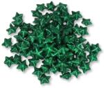  Polisztirol csillag kicsi csillámos - SÖTÉTZÖLD