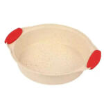  Kerek sütőforma, fém, szilikon fogóréssszel, 18, 5cm (1036)