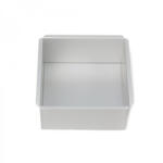  Kivehető aljú tortaforma, alumínium, négyzet, 25×25 cm