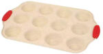  Muffin sütőforma, fém, szilikon fogóréssszel, 12db (1031)