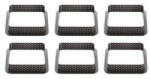  Mini tarte forma, négyzet, 6db-os