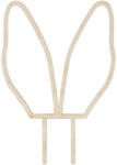 PARTYDECO tortadísz beszúró, fa, nyuszifül, 20cm (KPT67-100)
