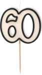PARTYDECO születésnapi gyertya, elegáns, 60 (SCU16-60)