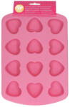 Wilton sütforma, szív, rózsaszín, szilikon