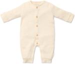 Little Dutch Salopeta din bumbac organic pentru bebelusi - Creme - Newborn Naturals - Little Dutch