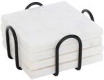 5five Simple Smart Set 4 suporti cani si pahare Marble, suport metal, 11 x 5 cm Pahar