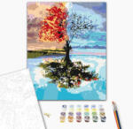 Alkotásutca Négy évszak - Számfestő készlet kereten 40x50