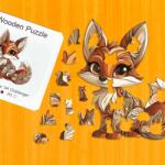  Huncut róka fa puzzle M Papír doboz