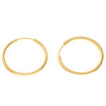 Argento-ekszer Arany karika fülbevaló - kicsi karikák, átmérője 18 mm (6A003)