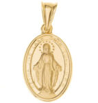 Argento-ekszer Arany medál Csodás érem (8A091)