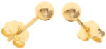 Argento-ekszer Arany fülbevaló - golyók, átmérője 4 mm (6A016)