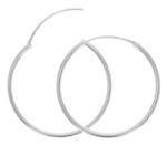 Argento-ekszer Ezüst karika fülbevaló - átmérője 30 mm (66209)