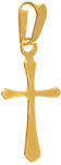 Argento-ekszer Aranyozott ezüst medál - kereszt (85123)