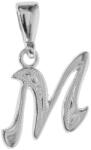 Argento-ekszer Ezüst medál - levél M, kézi gravírozással (85318)