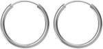 Argento-ekszer Ezüst karika fülbevaló - kicsi karikák, átmérője 14 mm (67494)