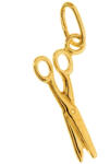 Argento-ekszer Aranyozott ezüst medál - olló (85303)