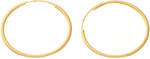 Argento-ekszer Arany karika fülbevaló - átmérője 20 mm (6A004)