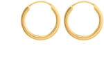 Argento-ekszer Arany karika fülbevaló - kicsi karikák, átmérője 12 mm (6A015)