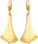 Argento-ekszer Aranyozott ezüst fülbevaló - kézi gravírozással (66885)