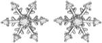 Argento-ekszer Ezüst fülbevaló - hópehely, átlátszó kerek cirkóniák (67251)