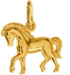Argento-ekszer Aranyozott ezüst medál - ló (85304)