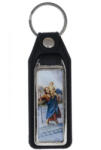 ST. ITA Szent Kristóf műbőr kulcstartó, emblémával 10 cm