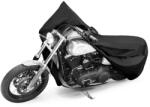 WALSER Motortakaró ponyva BASIC - CHOPPER - L méret - 250x100x130 cm fekete - WALSER