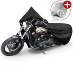 WALSER Motortakaró ponyva PREMIUM - CHOPPER - L méret - 250x100x130 cm fekete - WALSER