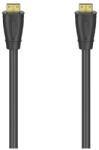 Hama Cablu HDMI si Ethernet Hama 205342, 1.5m, 4k, placat aur (Negru) (Hama 205342)