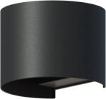 Calex Lampa de perete de exterior LED Calex Verona, lumina alba calda 3000K, 7W, IP54, Negru (7001000300)
