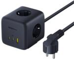 Baseus Incarcator de retea tip prelungitor Baseus EnerFill FA11, 6-in-1 Charging Station, 67W, Negru (E00082100123-00)