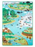 Melissa & Doug - Килимче за игра - Джъмбо - Животните в различните континенти (15192)