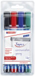edding 380/4 Flipchart Marker - 1, 5-3 mm, 4 db-os Készlet