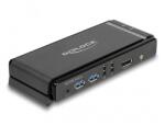 Delock DisplayPort 1.4 KVM switch 8K 60 Hz USB 5 Gbps-vel és audióval (11476) - dellaprint